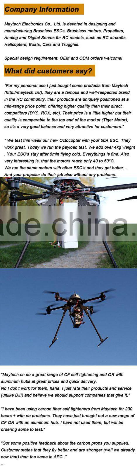 Maytech Carbon fiber material 13inch carbon propeller for Yuneec Q500