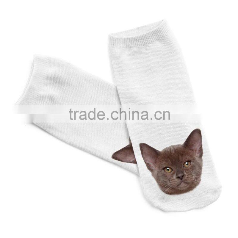 taobao ankle socks animals 3d digital full print colorful socks manufacturers