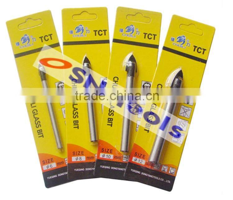 Tungsten carbide Easy and quick chip removal glass drill bit