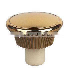 2013 Latest design gold plastic top Synthetic cork stopper for wine bottles decoration