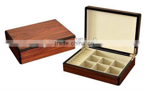 Special roll top design wooden drawer jewellery box