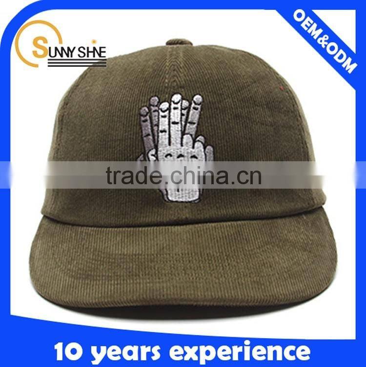 5 panel blank nylon rope snapback cap