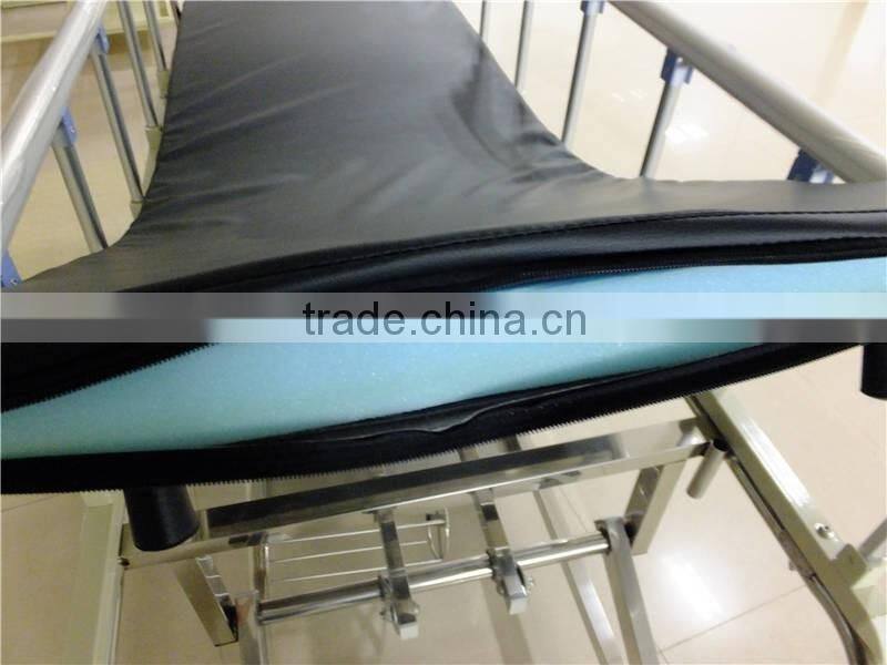 Guardrail Scalable Metal Patient Transfer Trolley