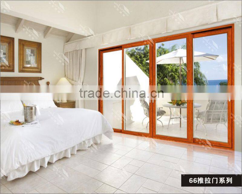 Valenmis tempered glassdoor,aluminum frame folding door/Double glazing aluminium bifold door