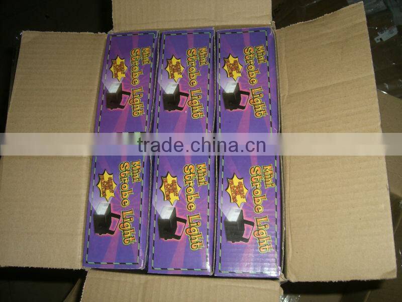 Mini white Green and Red strobe Stage Light