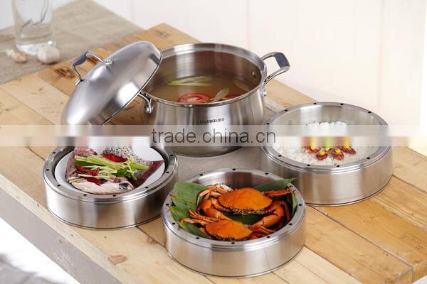 2 Tier steamer pots with combined lid