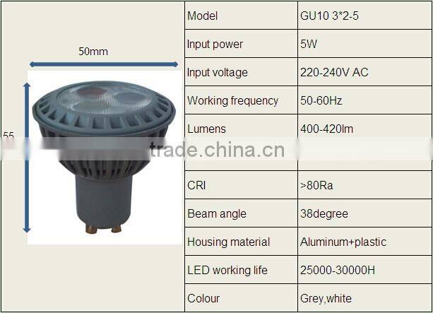 original design with 38degrees GU10 led spotlight