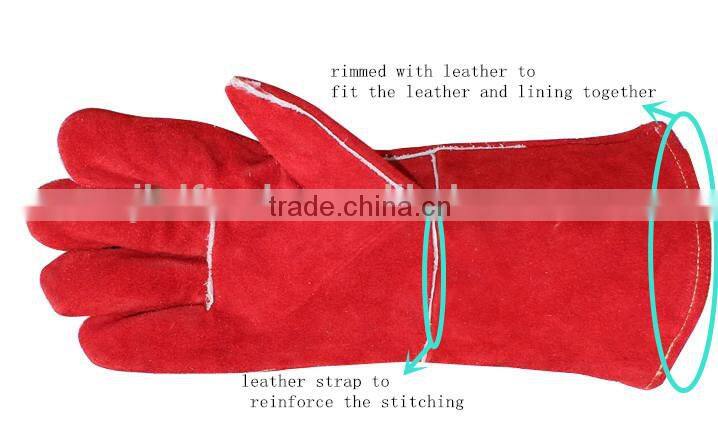 New Design cow leather thin work gloves