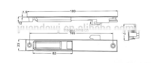 Aluminum Sliding Window Locks,Hook Lock