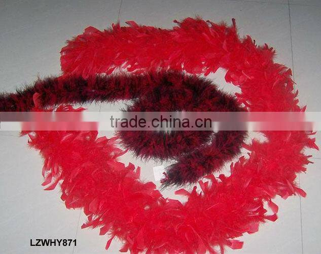 Fluffy turkey feather ruff boa LZYJ09