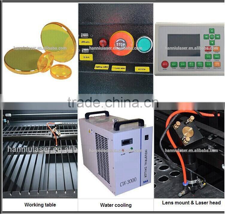 Guangzhou Hanniu 120W hobby Co2 wood laser cutters