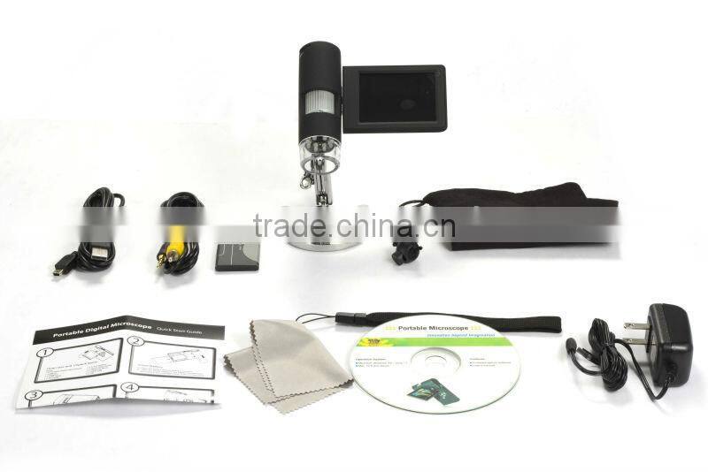 3inches high quality 5Megapixel education/surgical LCD mini microscope with 1000x magnification