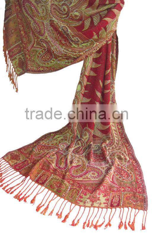 Hand Beaded Viscose Shawls