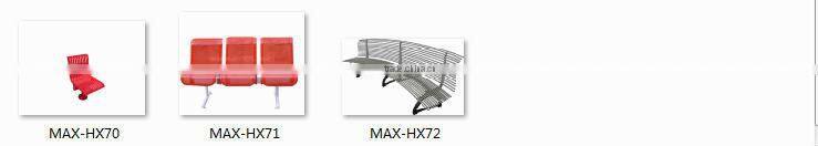 outdoor 3-seater composite park bench wpc