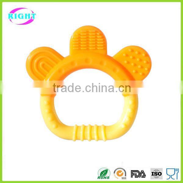 infant safe baby teether toy/ silicone teether
