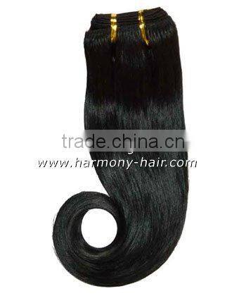 Quality black 100 human hair extensions with 20" #1 and #1B on stock