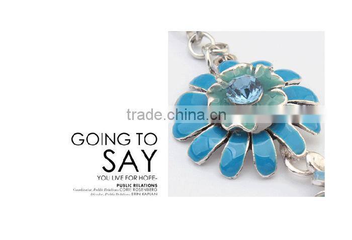 Women jewelry wholesale beautiful colorful hawaii flower necklace