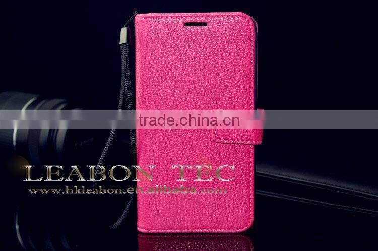 Hot Stylish Real Leather Case for samsung galaxy s5 wallet case, mobile phone case
