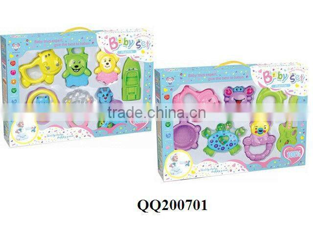 Lovely plastic baby rattle toy