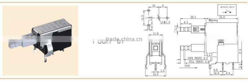 TV-5 Power push button switch