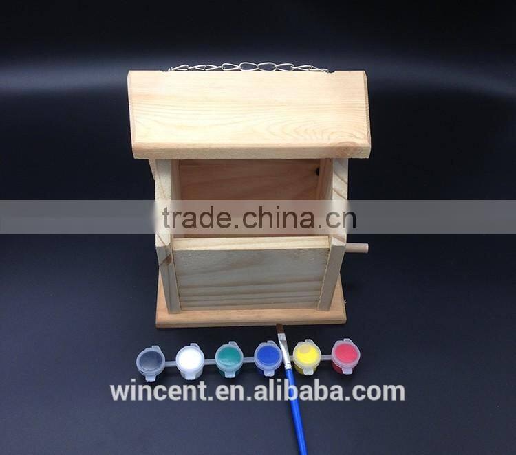 DIY Painting Toys Kit Wooden Bird House For Kids