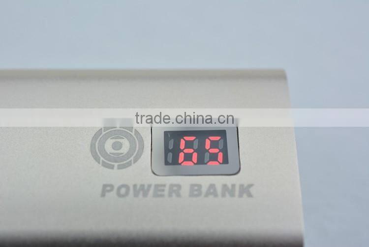 2016 Newest 10400mah li-polymer battery aluminium mobile power bank with stand support quickly charging for smartphone