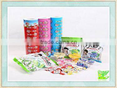 Laminated candy packaging roll bag