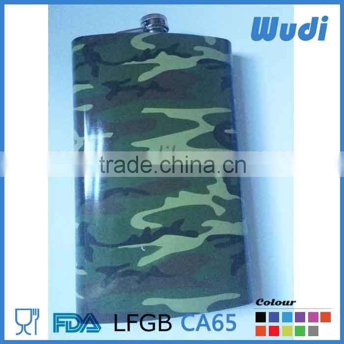 camo outdoor hip flask big capacity enjoy drinking alcohol HF064C