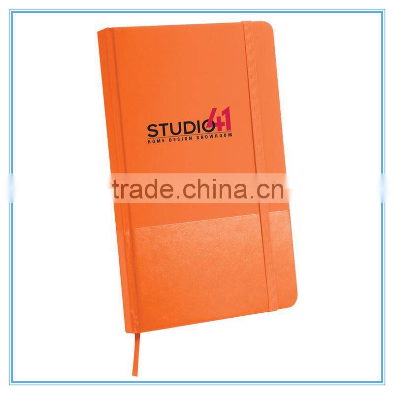 black art paper cover notebook with pen