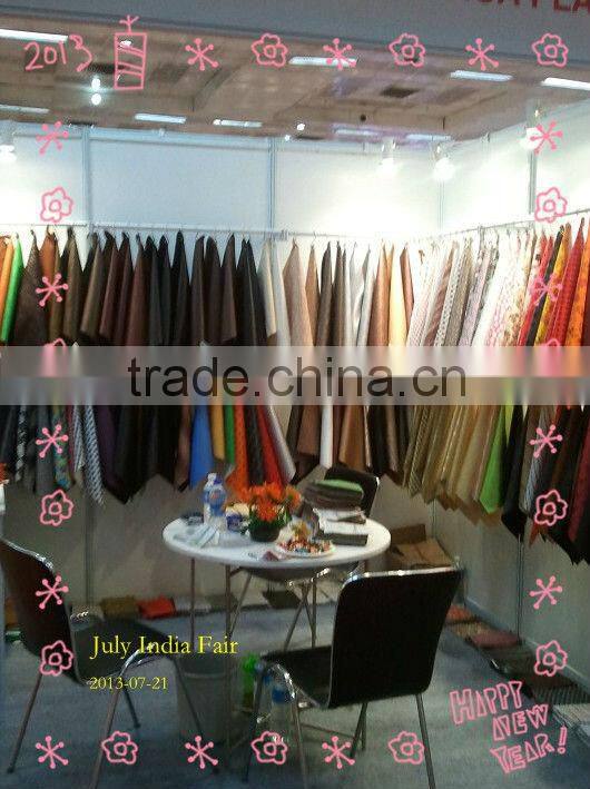 shinning synthetic pvc fancy leather for decoration