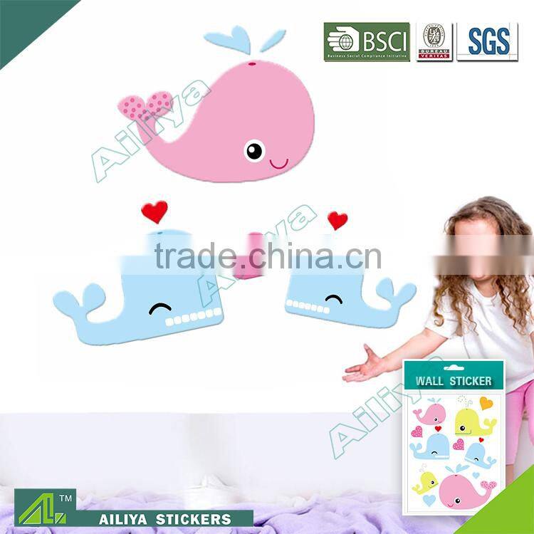Top sale repositionable custom home decoration bathroom waterproof wall sticker clork