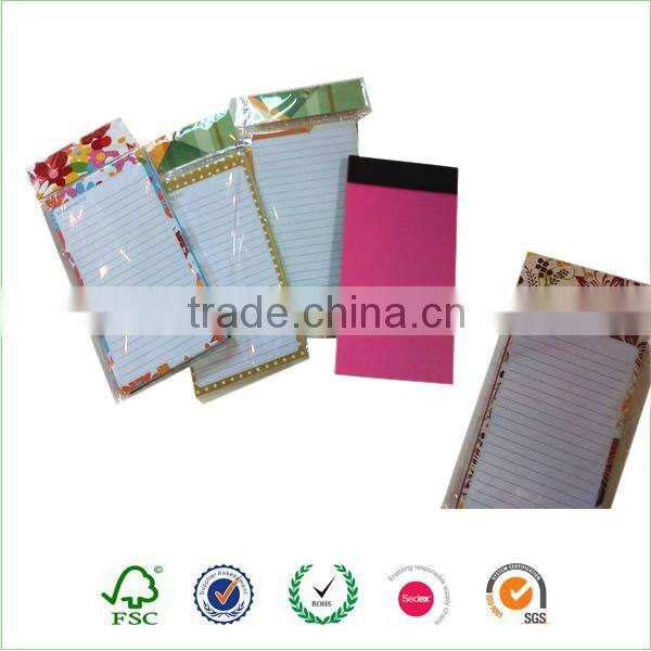 Printing color fridge magnet note pad