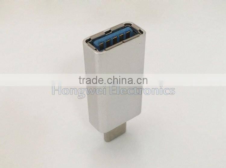 USB-C (Type-C) to 3.0 USB-A (Type-A) female Adapter Converter Connector for mac book, Nokia N1, HTC 10, LG G5, Nexus 5X/6P