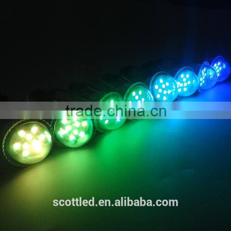 Cheap hot-sale 35mm pixel led amusement lights,9 leds