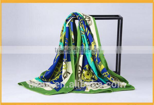140*140cm Saber Dance pattern silk scarf/scaves/stole/shawl