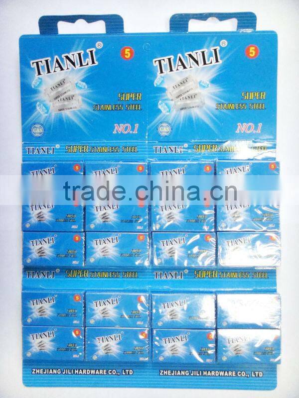 High quality stainless steel double edge razor blade