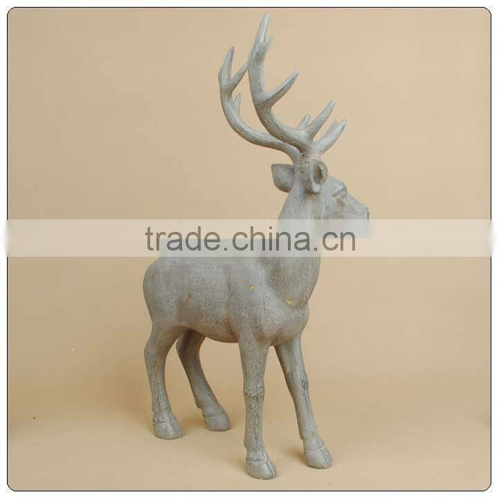 Resin Big size Deer for Xmas ,Life size deer statue ,garden figurine of polyresin