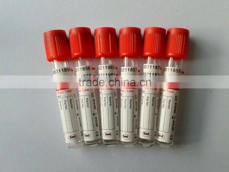 Clot vacuum blood collection tubes CE marked
