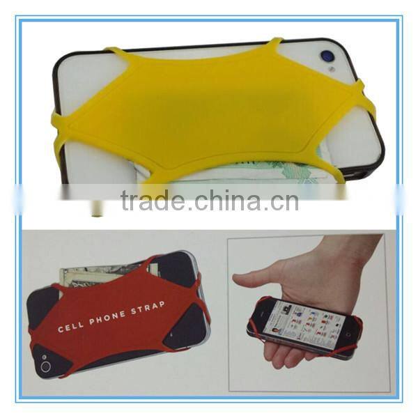 yellow jacket shape silicone Cell phone Non-slip mats