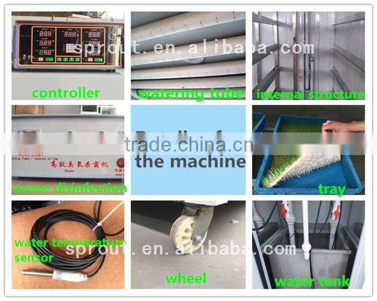 Hydroponics Animal Fodder Machine is full automatic wheat, barley, alfalfa