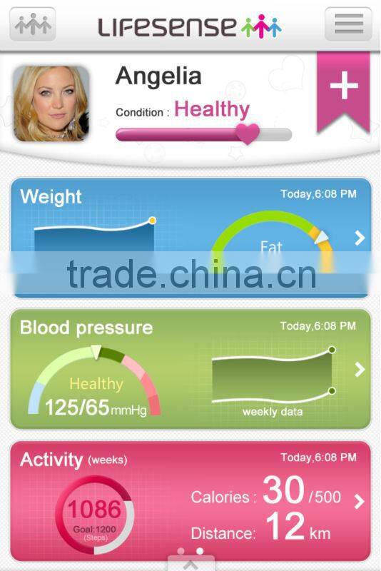 CE bluetooth weighing scale connected with smart phone