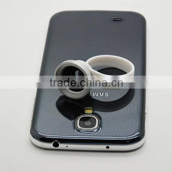 Universal Circle Clip 0.67x wide angle macro lens For samsung note3 for smartphone