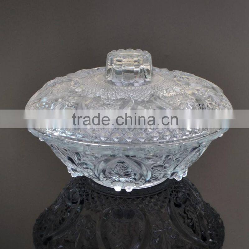 For home decorative fancy colored mosaic glass fruit bowls