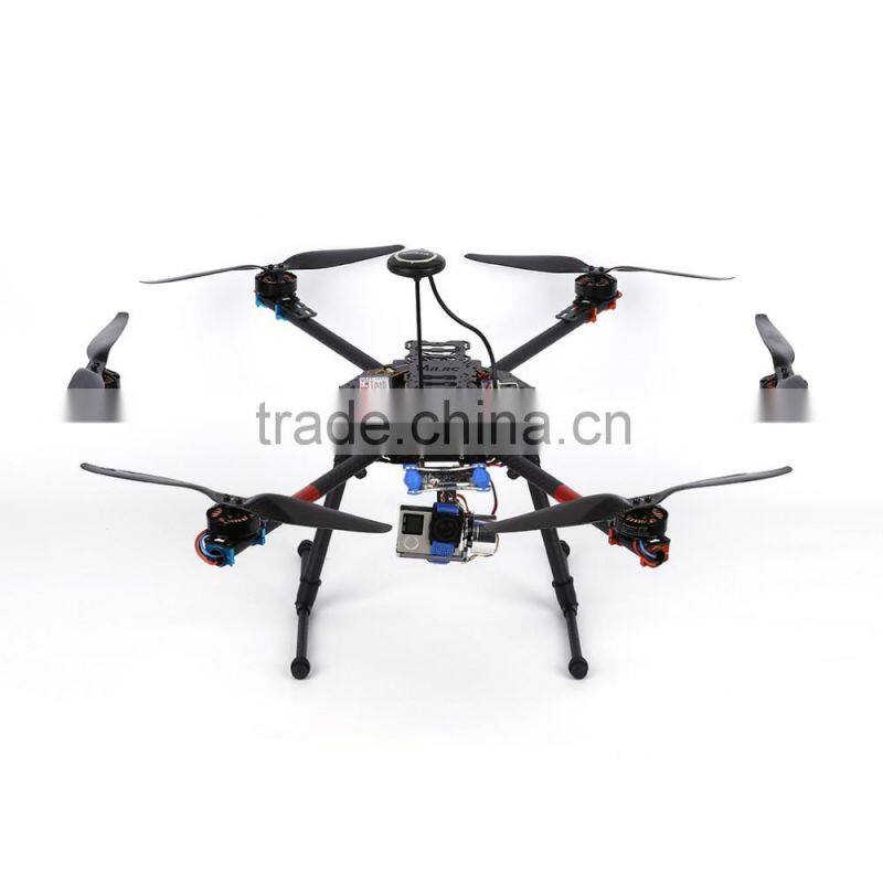 680 Pro ARTF GPS Folding Hexacopter FPV Drone with Naza V2 Flight Controller 2 Axis Camera Gimbal X4108S 380KV Motor 30A ESC