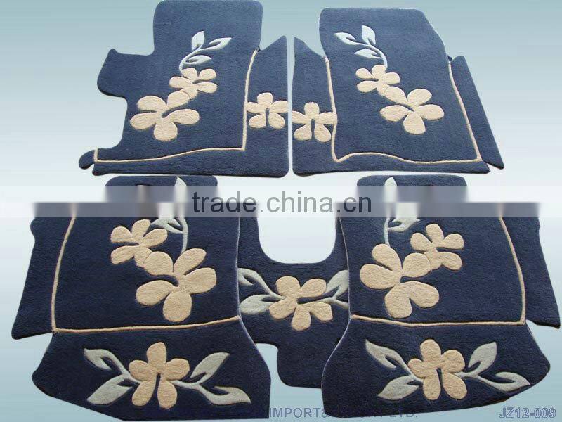 New smart design fashion royal good quality wool car floor mat