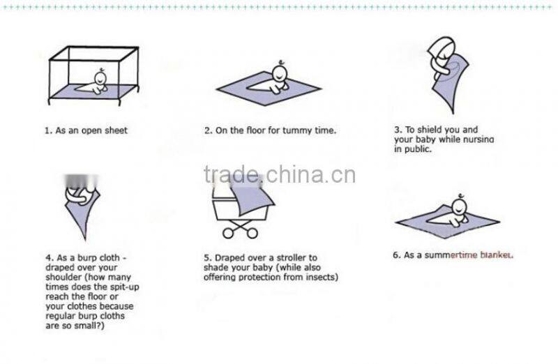 100% Cotton Cute Baby Swaddle Soft Newborn Baby Muslin Blanket, Sweet Trees