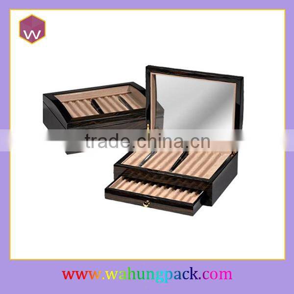 Top Grade Custom Wooden Writing Pen Packaging Box With Compartment Wholesale
