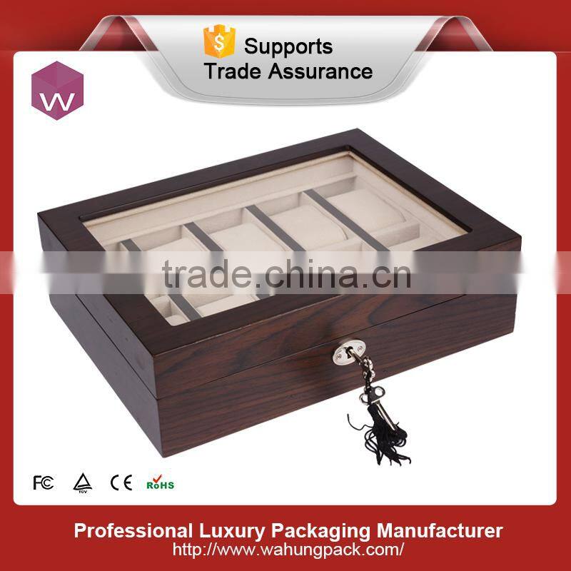 Carbon Fiber Wood Watch Box/ Custom MDF Watch Jewelry Box Design