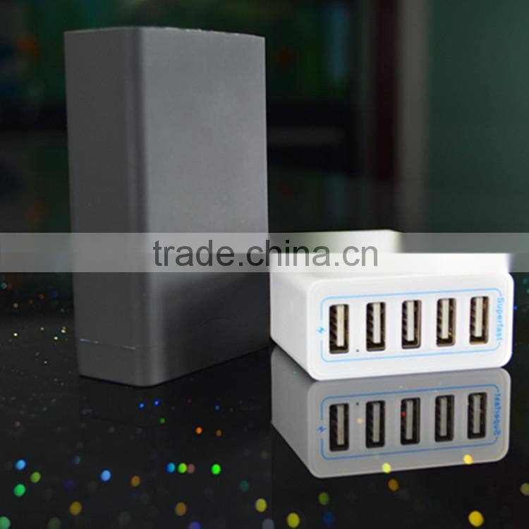 Hot new product 2015 5 port usb travel charger