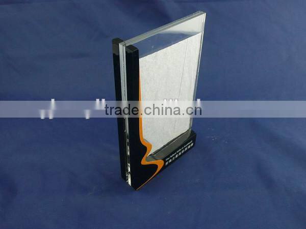 2015 new design elegant acrylic menu displayer